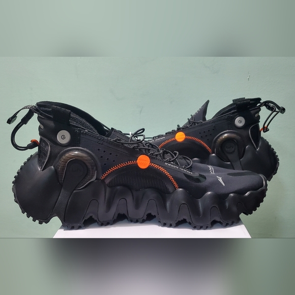 NIB LI-NING The Trend Basketball Culture Black Chunky Heel Sneakers EU 43.6/US10 - Picture 8 of 11